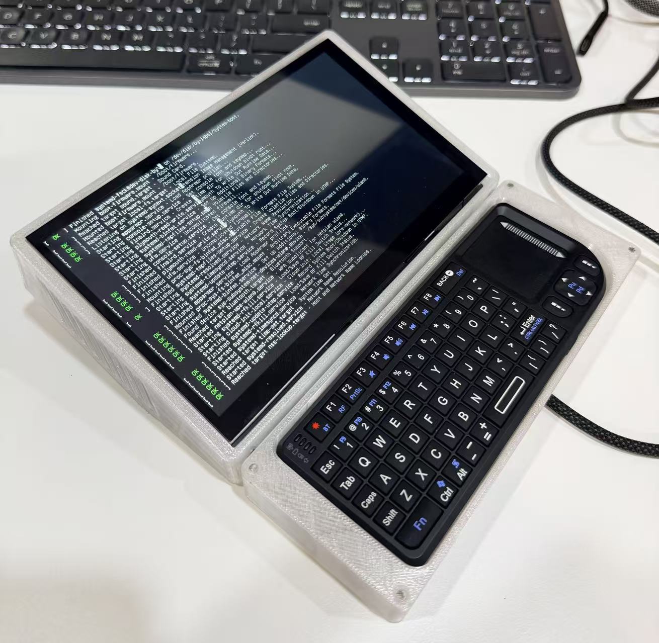 AI Agent terminal running interface
