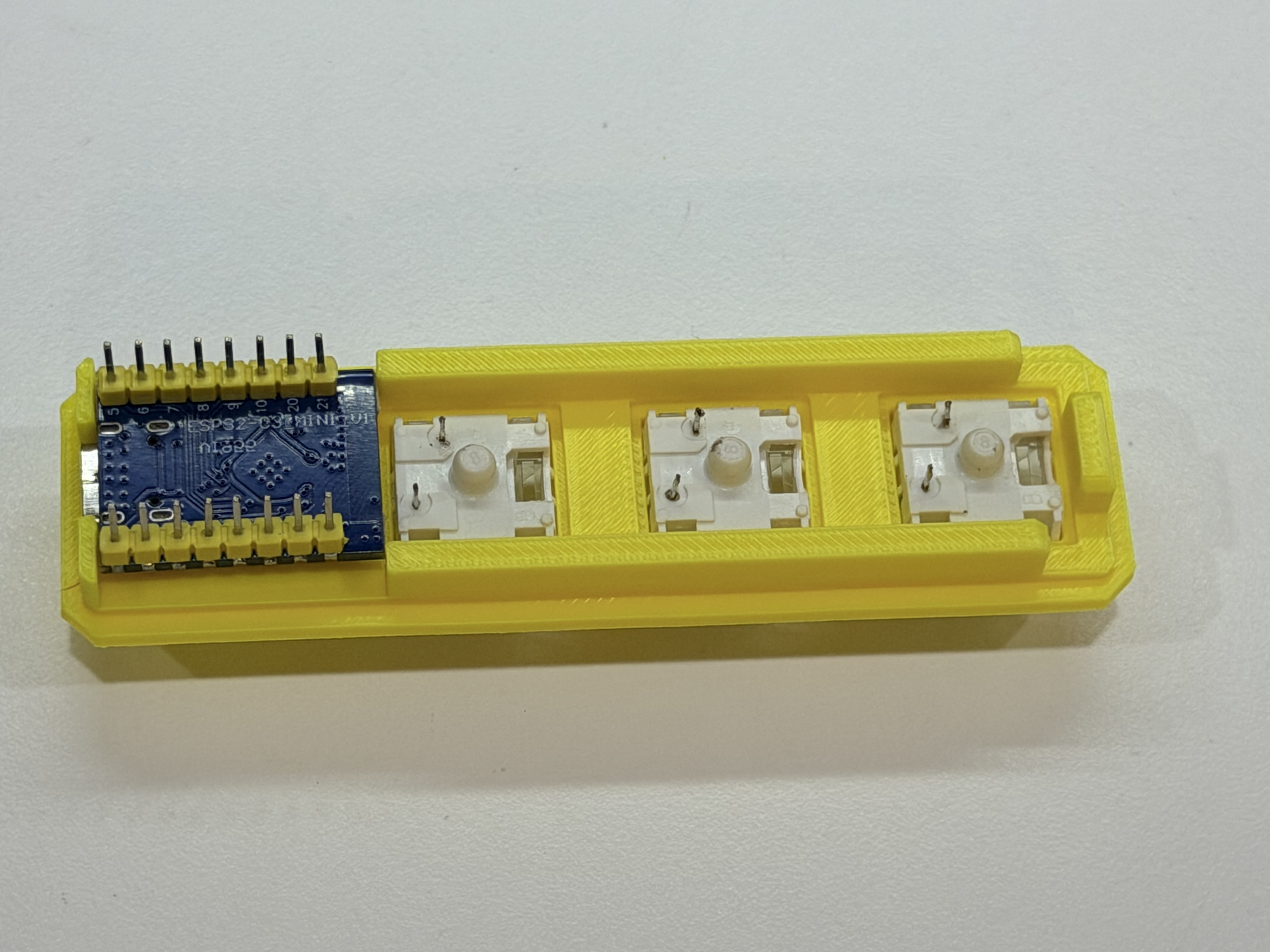 Controller and switches in the top cover